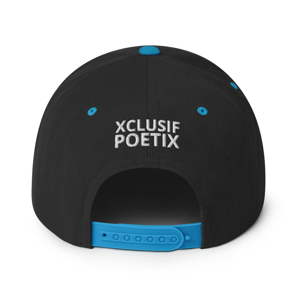 BLESSED BY XCLUSIF POETIX Snapback Hat