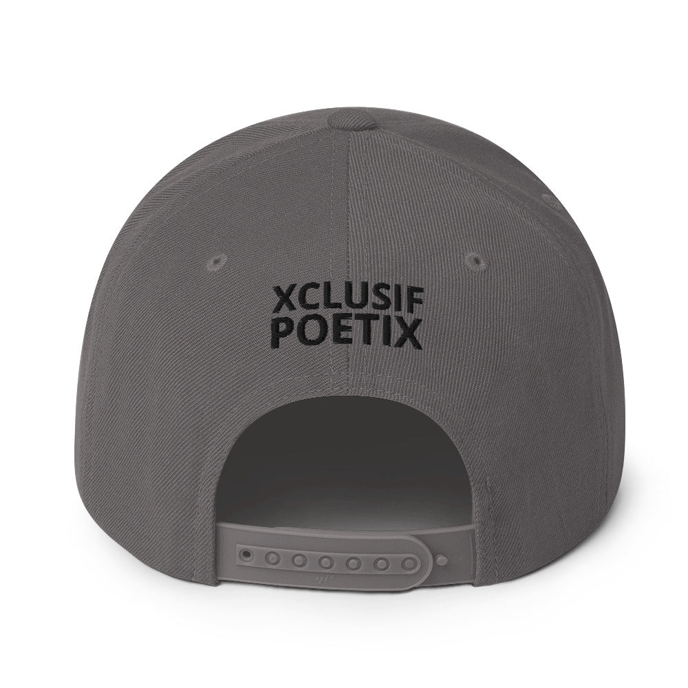 XCLUSIF POETIX WHITE LOGO Snapback Hat