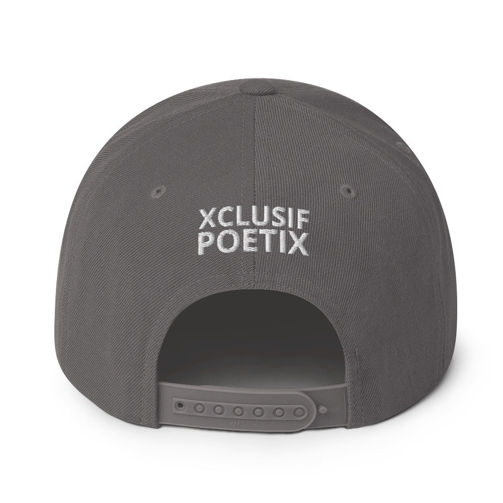 XCLUSIF POETIX WHITE LOGO Snapback Hat