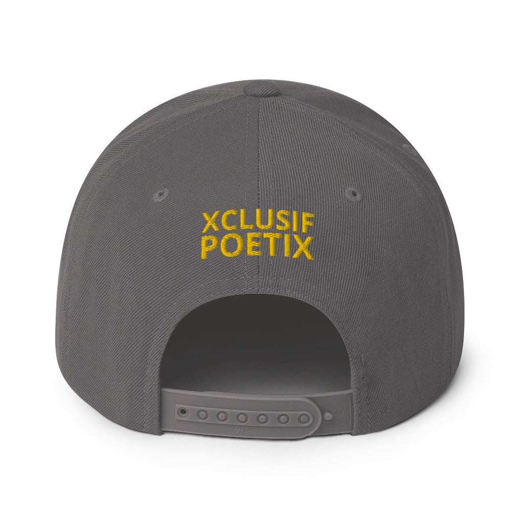 BLESSED BY XCLUSIF POETIX Snapback Hat