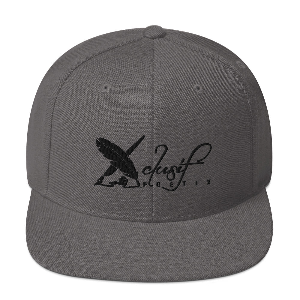 XCLUSIF POETIX WHITE LOGO Snapback Hat