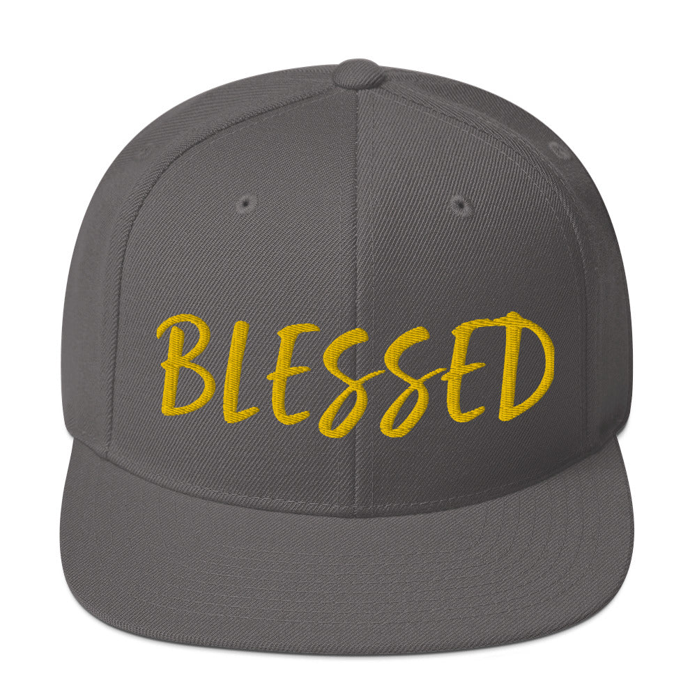 BLESSED BY XCLUSIF POETIX Snapback Hat