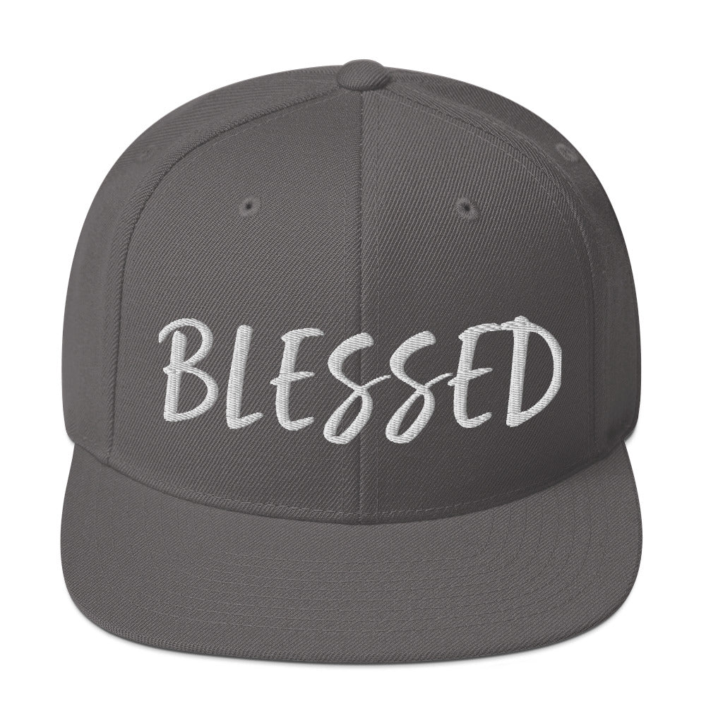 BLESSED BY XCLUSIF POETIX Snapback Hat