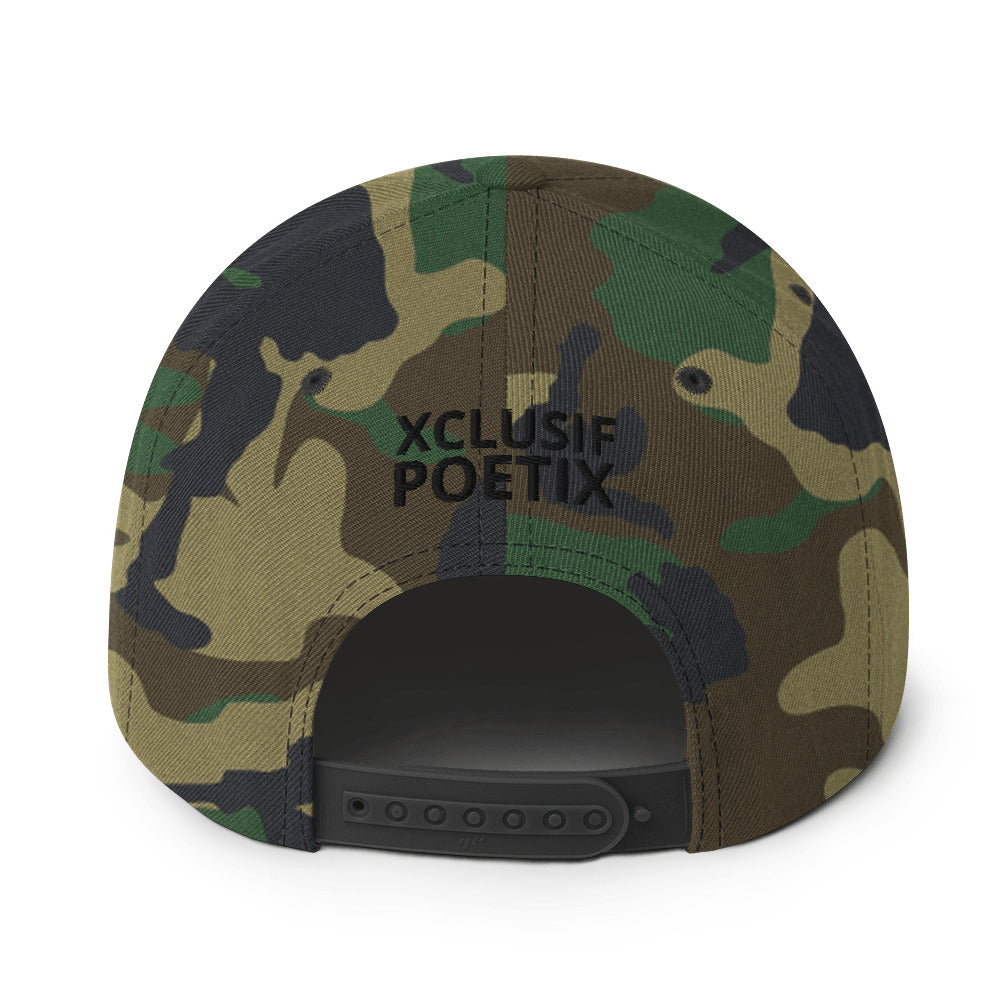 XCLUSIF POETIX WHITE LOGO Snapback Hat