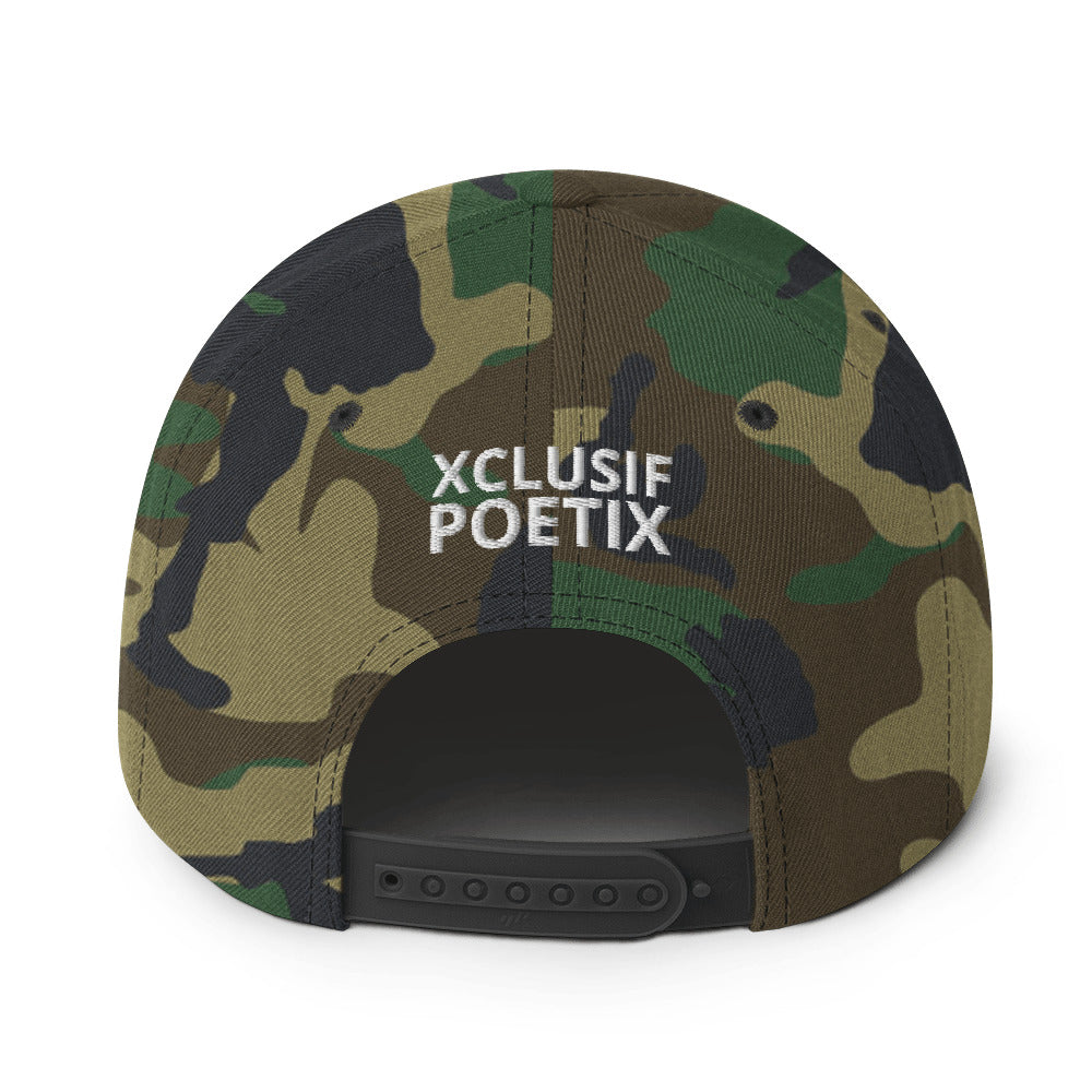 XCLUSIF POETIX WHITE LOGO Snapback Hat