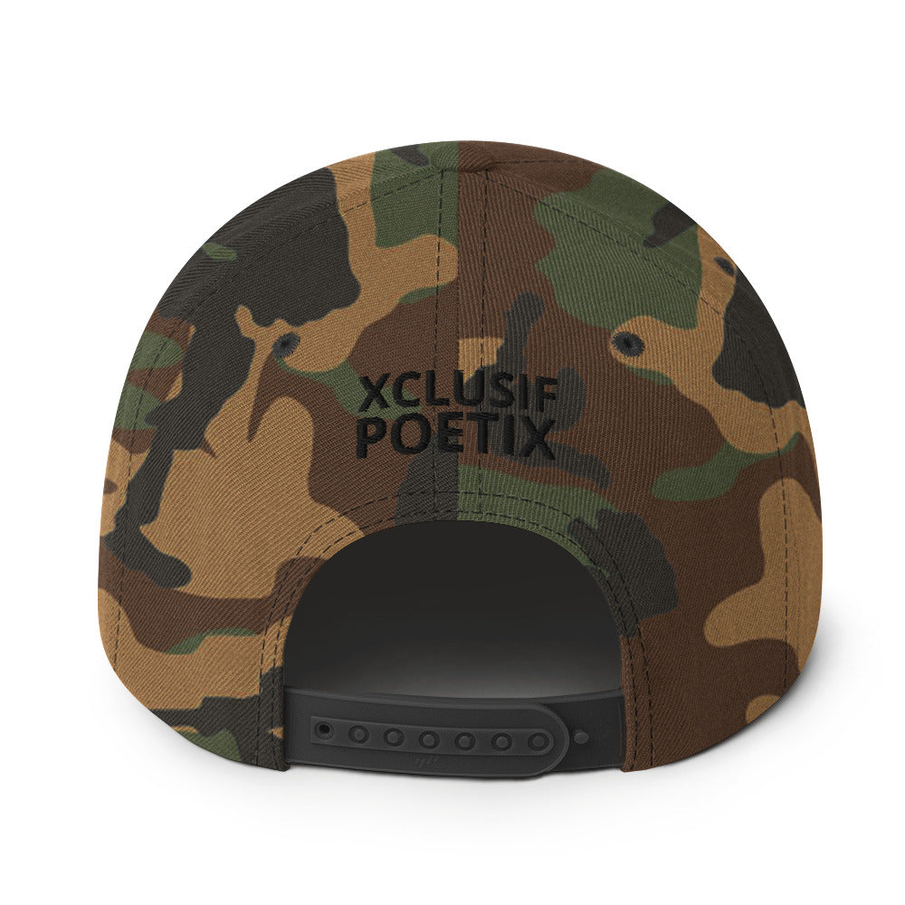 BLESSED BY XCLUSIF POETIX Snapback Hat