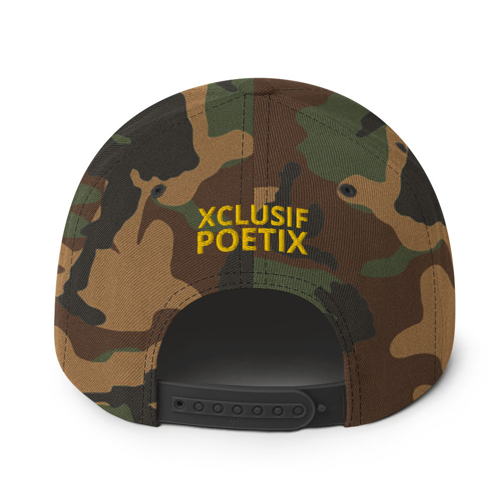 BLESSED BY XCLUSIF POETIX Snapback Hat