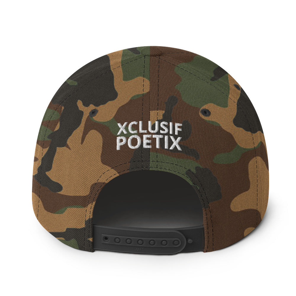 BLESSED BY XCLUSIF POETIX Snapback Hat