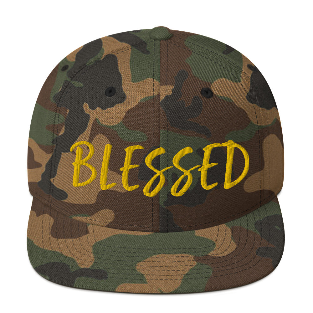 BLESSED BY XCLUSIF POETIX Snapback Hat