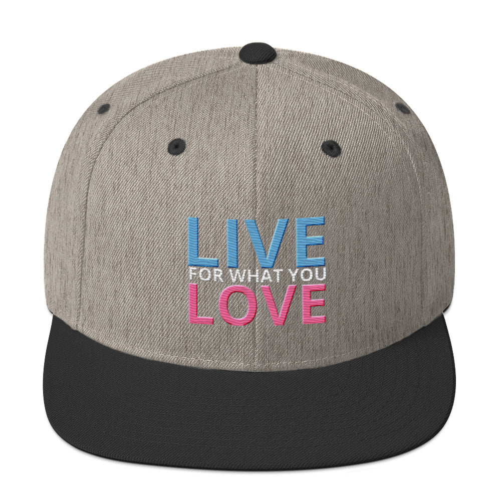 "LIVE FOR WHAT YOU LOVE" BY XCLUSIF POETIX Snapback Hat