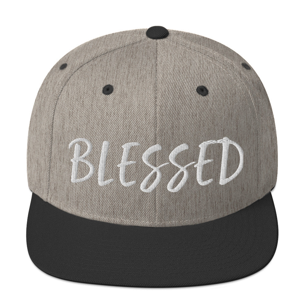 BLESSED BY XCLUSIF POETIX Snapback Hat