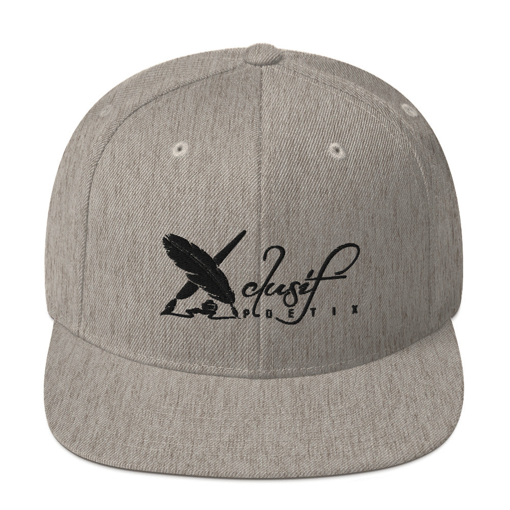 XCLUSIF POETIX WHITE LOGO Snapback Hat