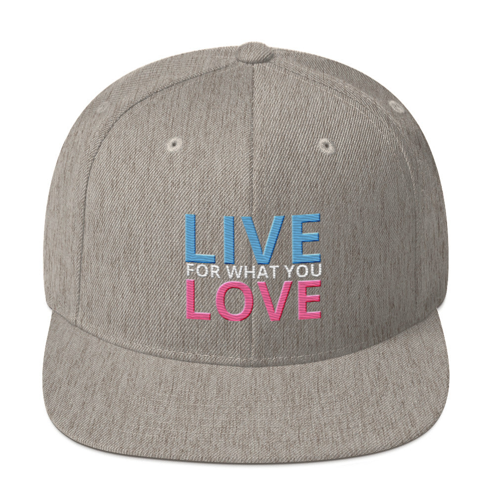 "LIVE FOR WHAT YOU LOVE" BY XCLUSIF POETIX Snapback Hat