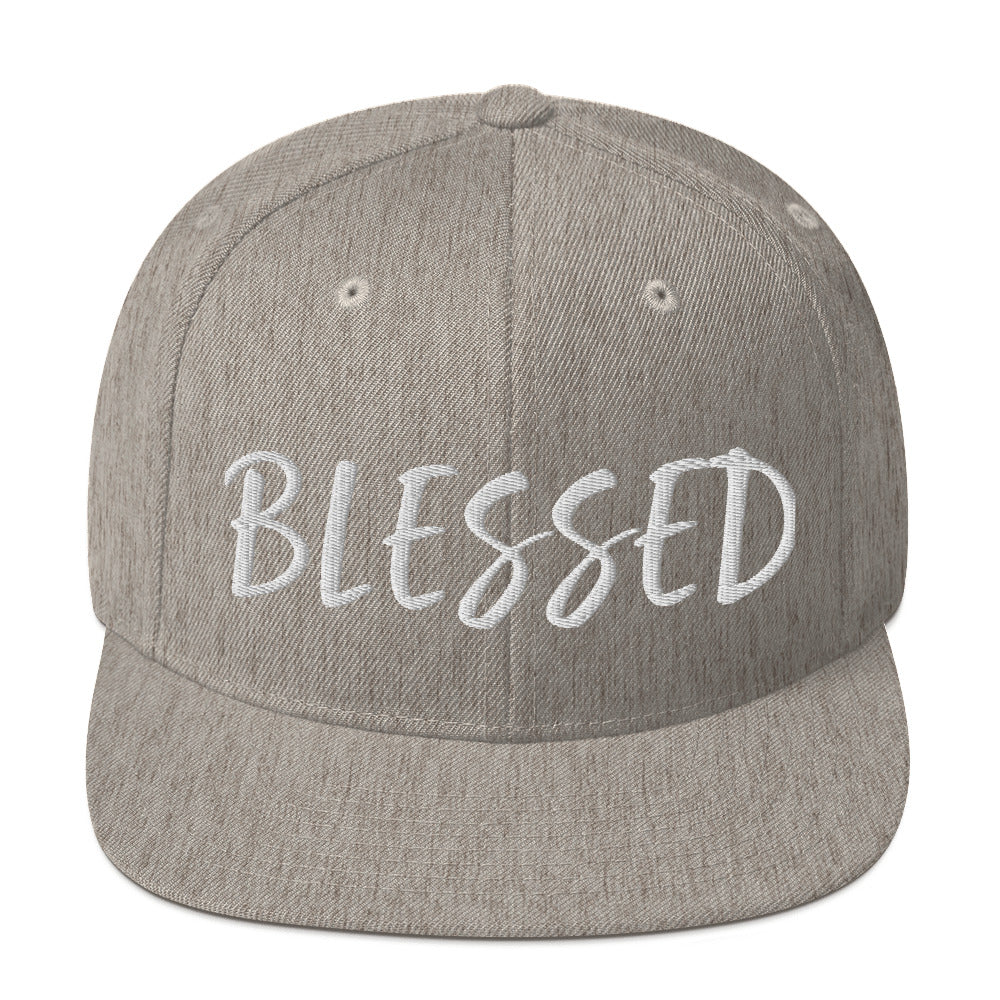 BLESSED BY XCLUSIF POETIX Snapback Hat