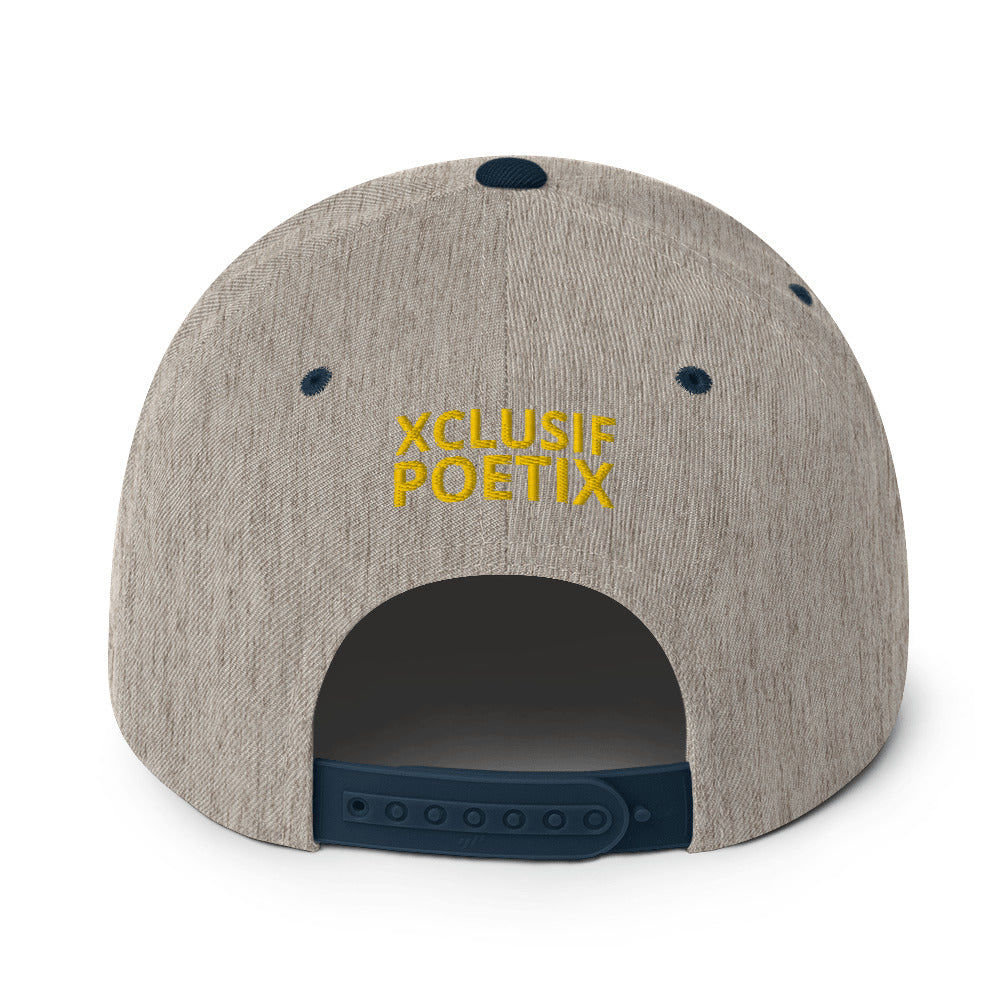 BLESSED BY XCLUSIF POETIX Snapback Hat