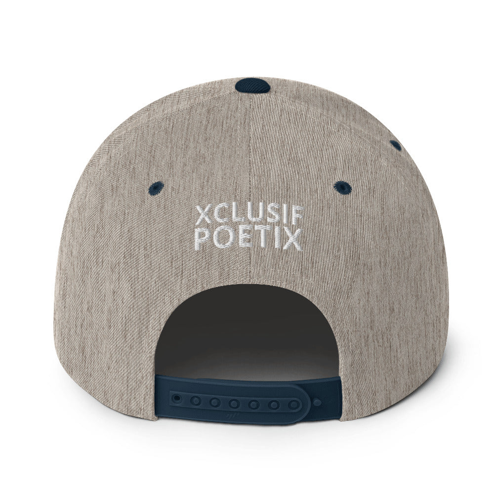 BLESSED BY XCLUSIF POETIX Snapback Hat