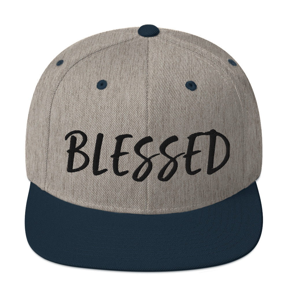 BLESSED BY XCLUSIF POETIX Snapback Hat