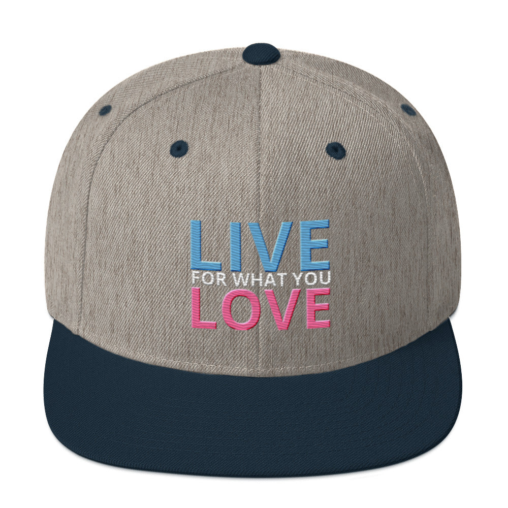 "LIVE FOR WHAT YOU LOVE" BY XCLUSIF POETIX Snapback Hat