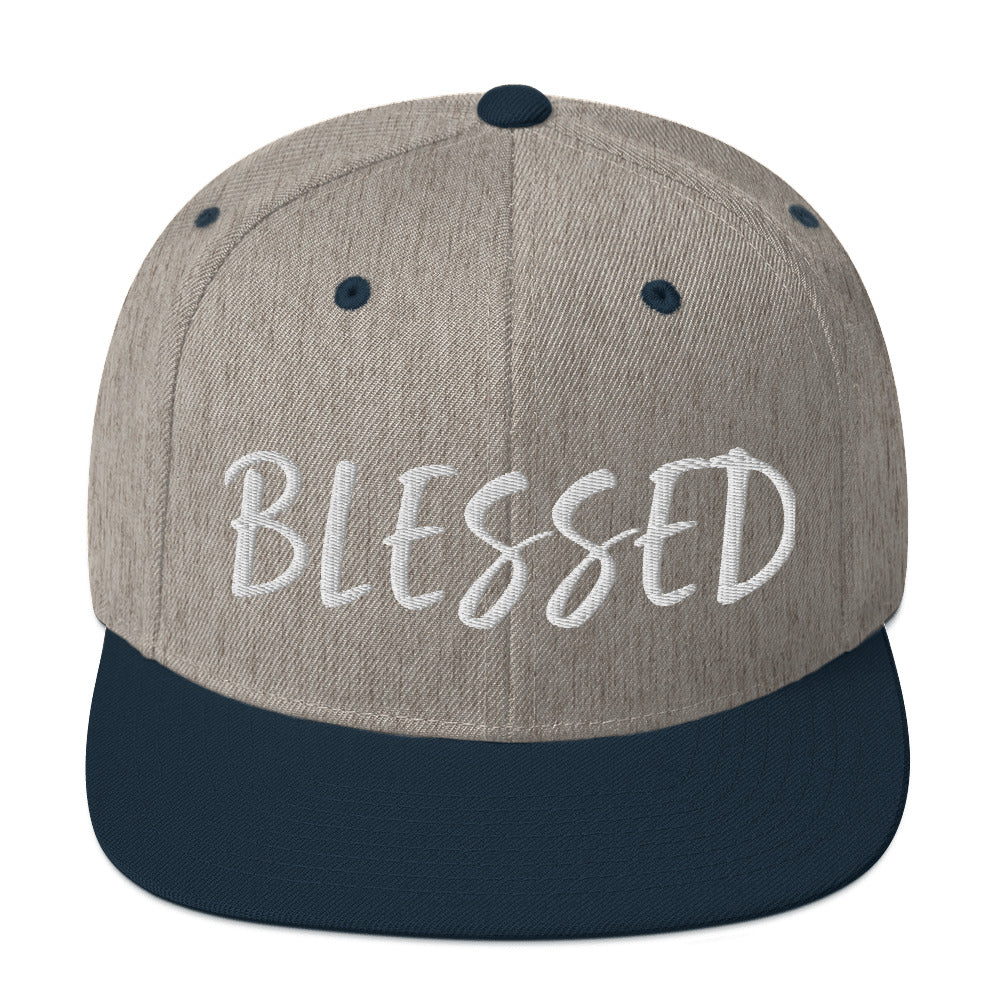 BLESSED BY XCLUSIF POETIX Snapback Hat