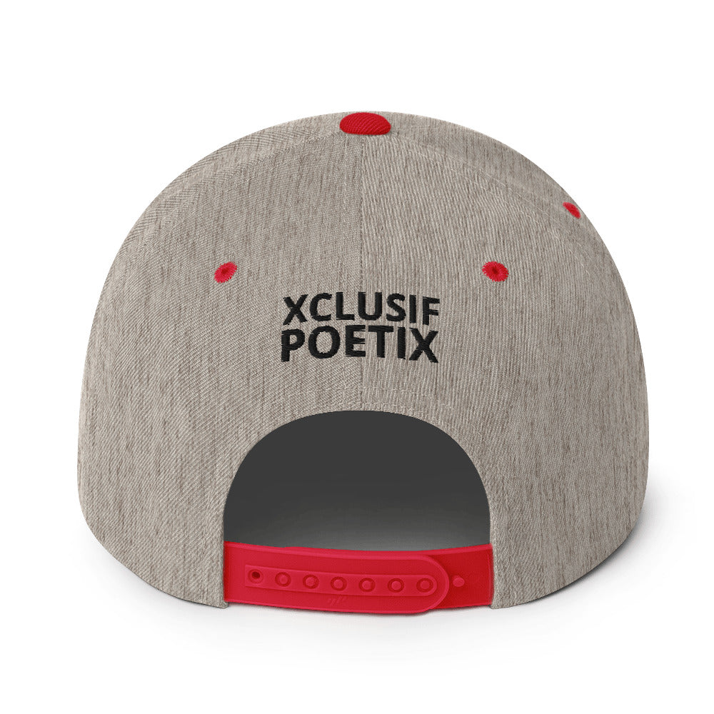 XCLUSIF POETIX WHITE LOGO Snapback Hat