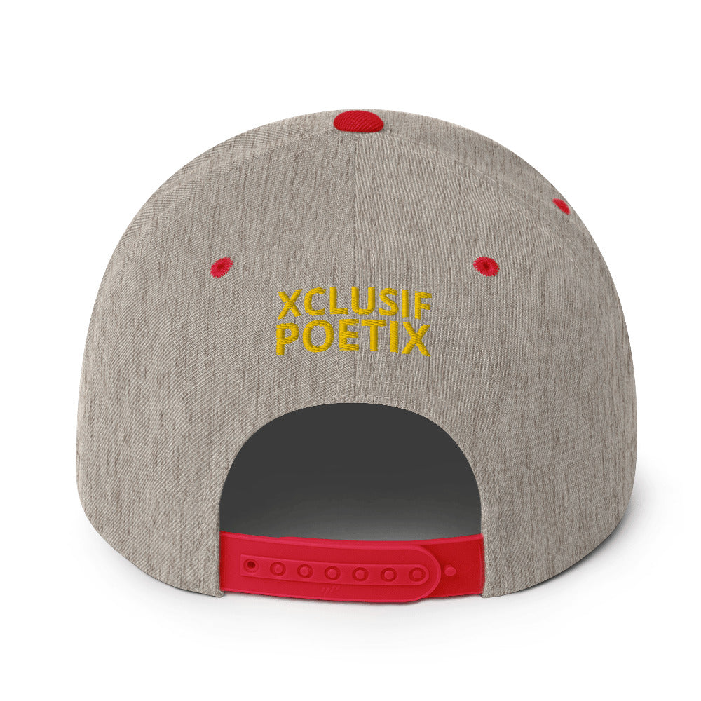 BLESSED BY XCLUSIF POETIX Snapback Hat