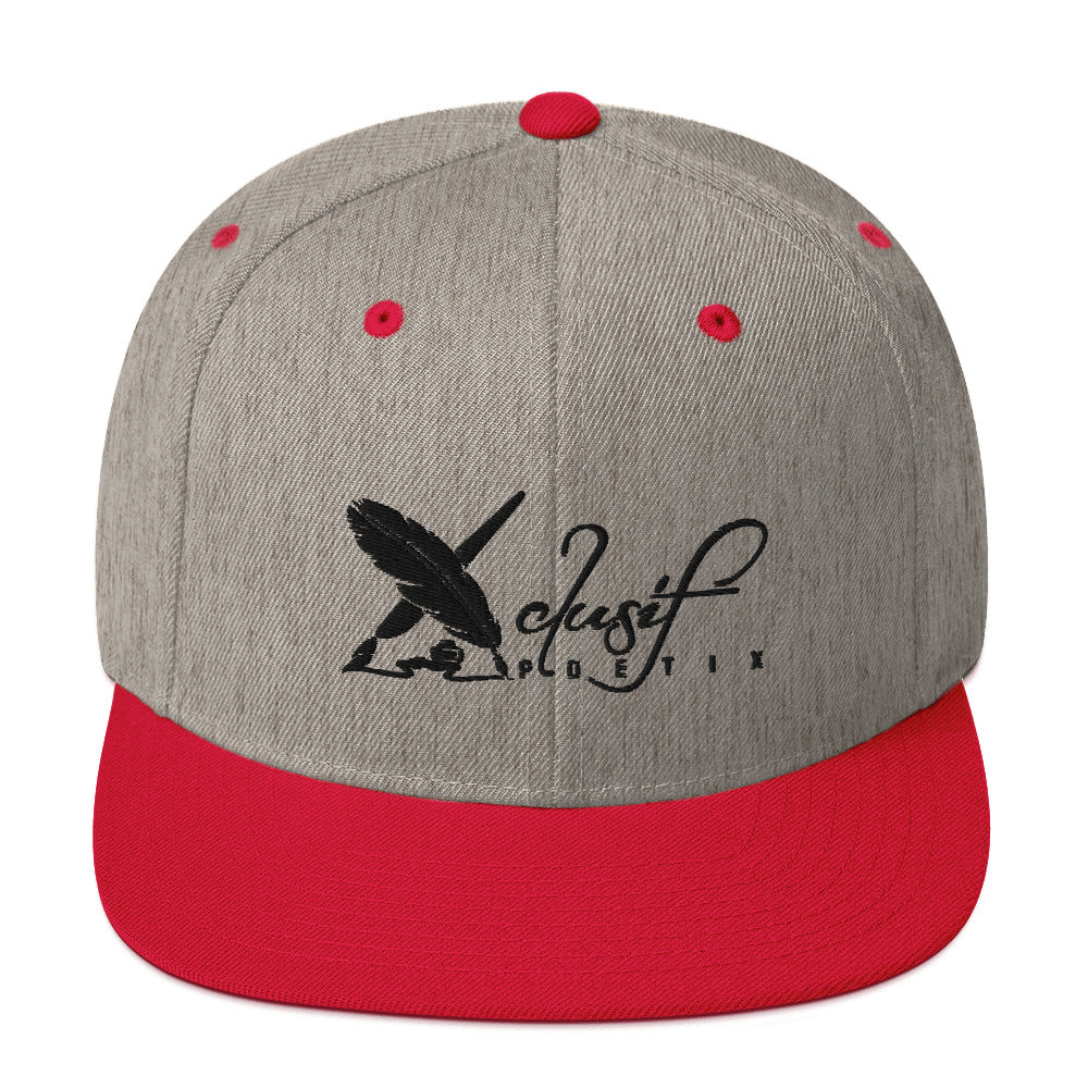 XCLUSIF POETIX WHITE LOGO Snapback Hat