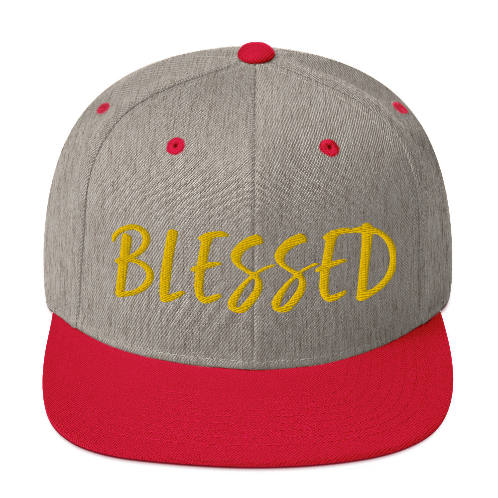 BLESSED BY XCLUSIF POETIX Snapback Hat