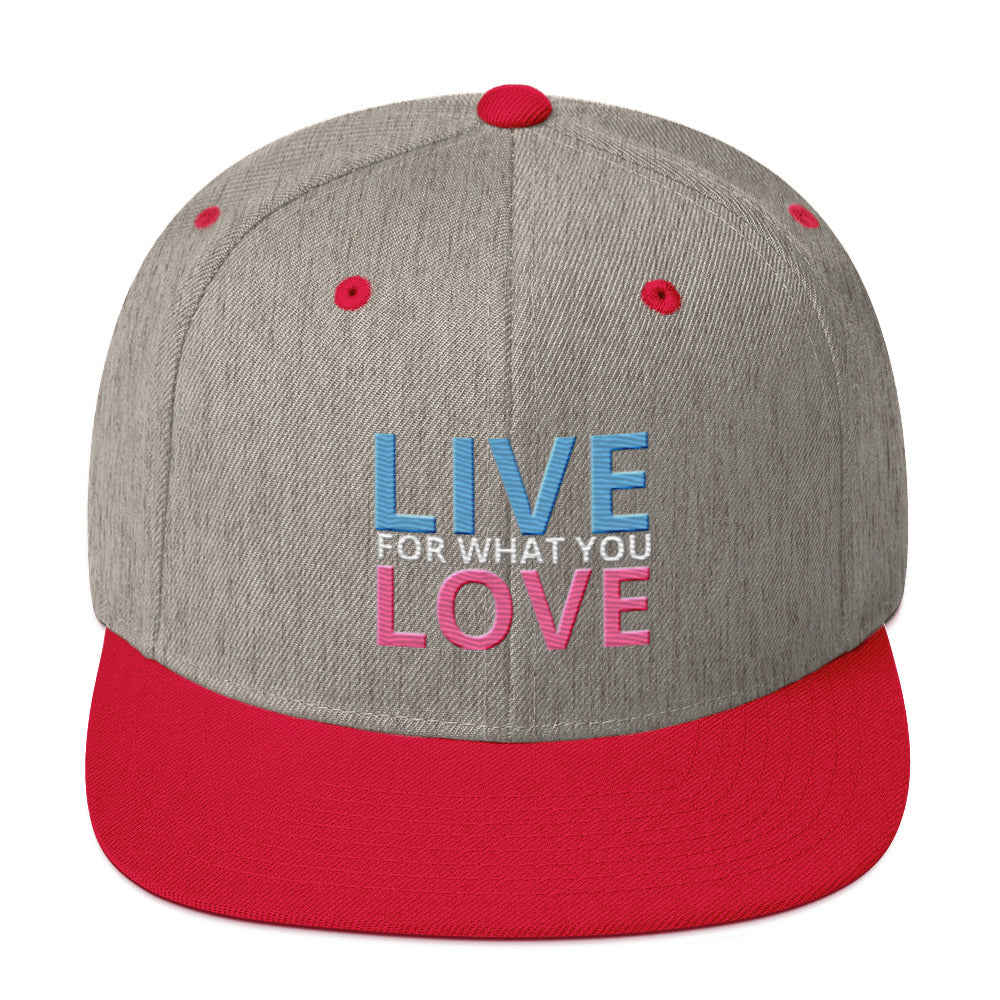 "LIVE FOR WHAT YOU LOVE" BY XCLUSIF POETIX Snapback Hat