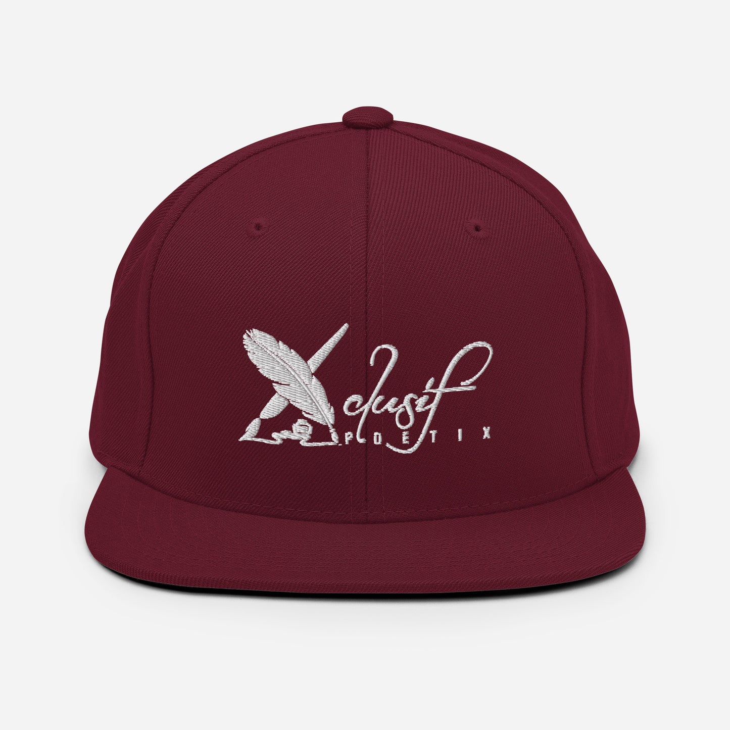 XCLUSIF POETIX WHITE LOGO Snapback Hat