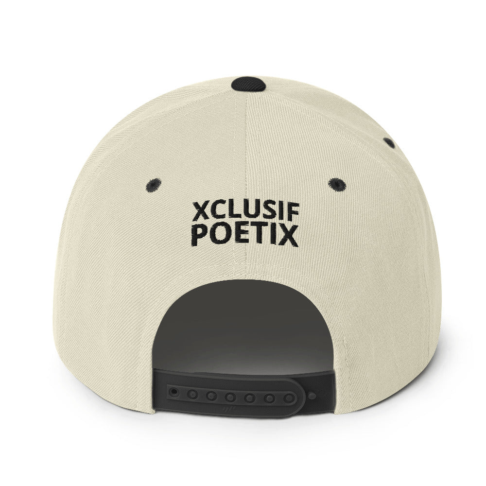 XCLUSIF POETIX WHITE LOGO Snapback Hat