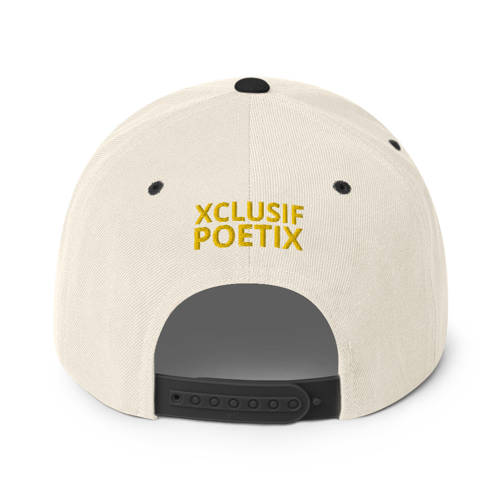 BLESSED BY XCLUSIF POETIX Snapback Hat