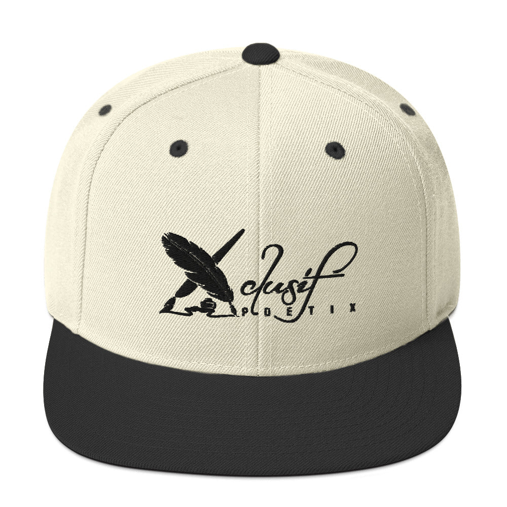 XCLUSIF POETIX WHITE LOGO Snapback Hat