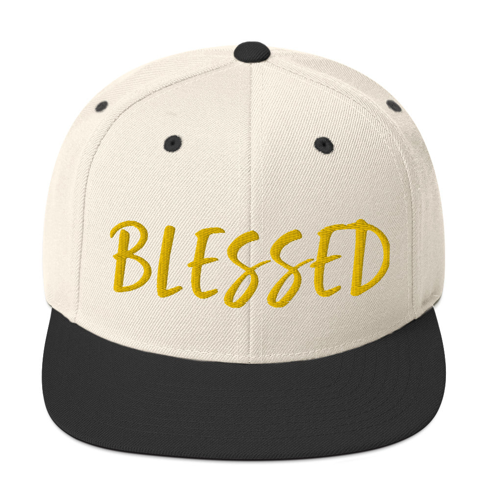 BLESSED BY XCLUSIF POETIX Snapback Hat