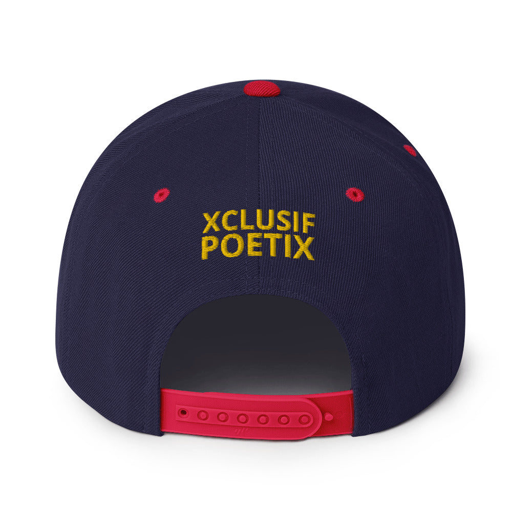 BLESSED BY XCLUSIF POETIX Snapback Hat