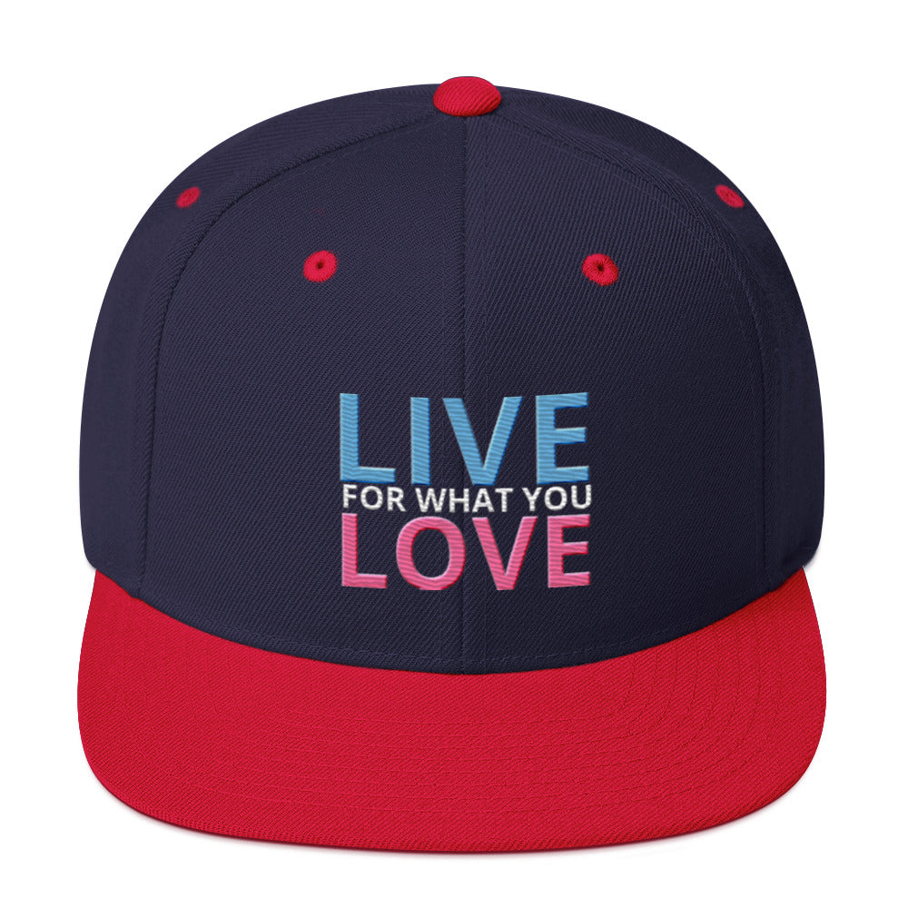 "LIVE FOR WHAT YOU LOVE" BY XCLUSIF POETIX Snapback Hat