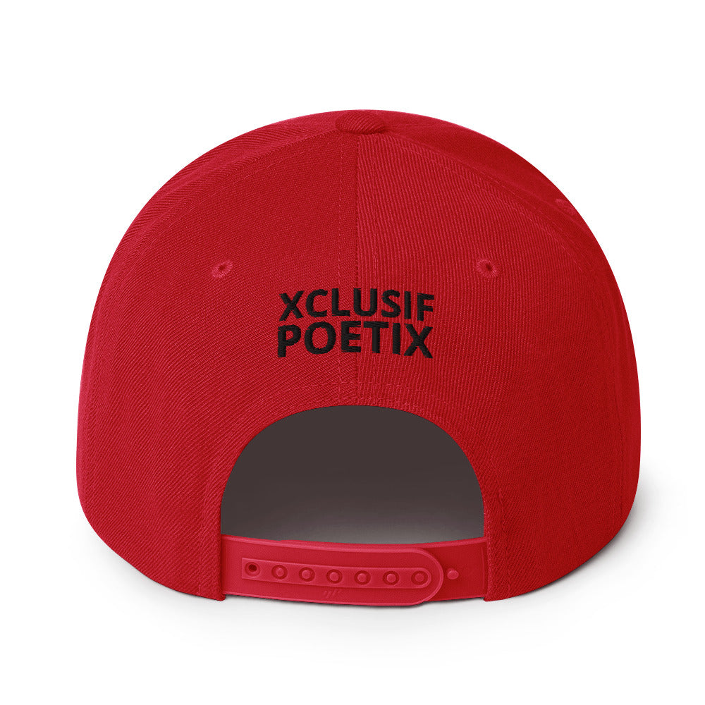 XCLUSIF POETIX WHITE LOGO Snapback Hat