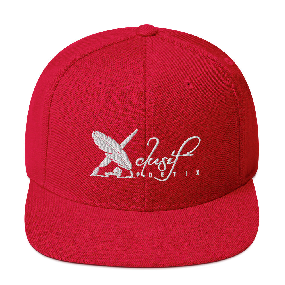 XCLUSIF POETIX WHITE LOGO Snapback Hat