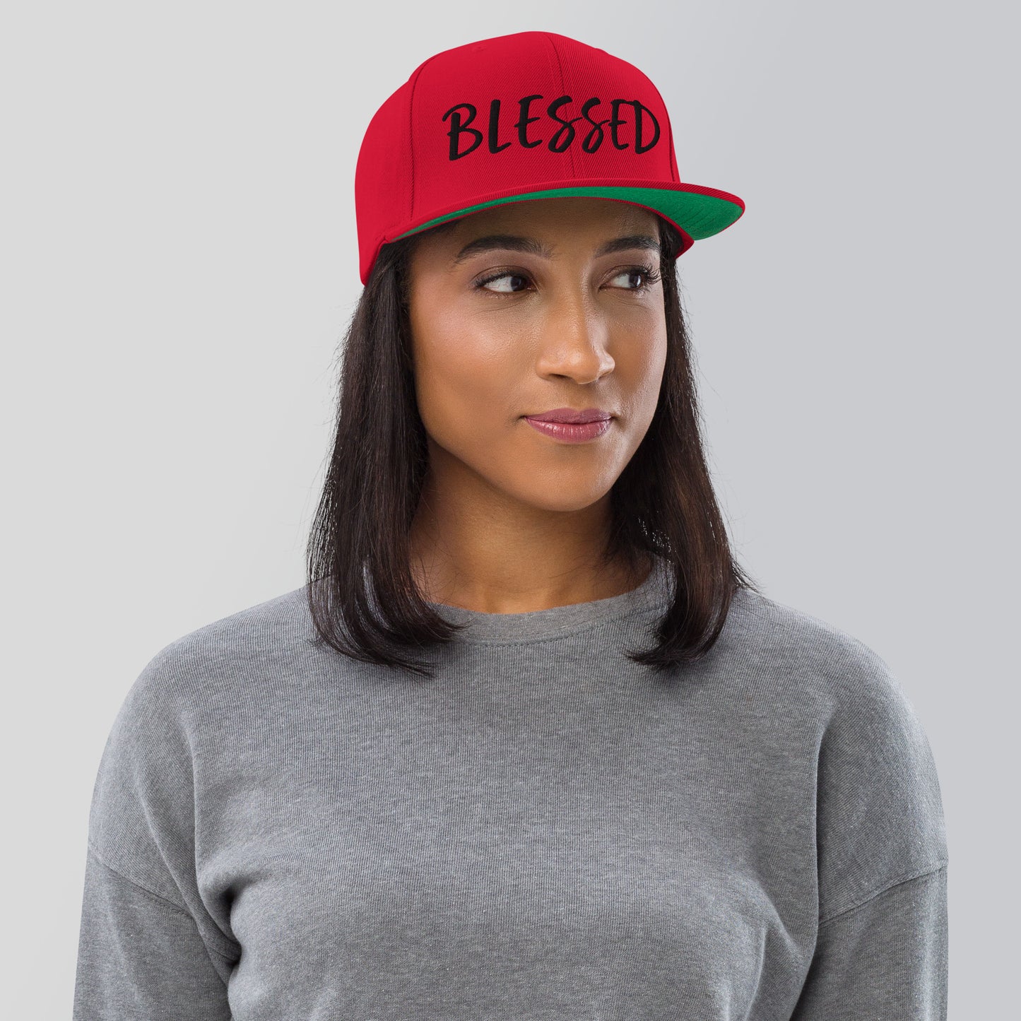 BLESSED BY XCLUSIF POETIX Snapback Hat