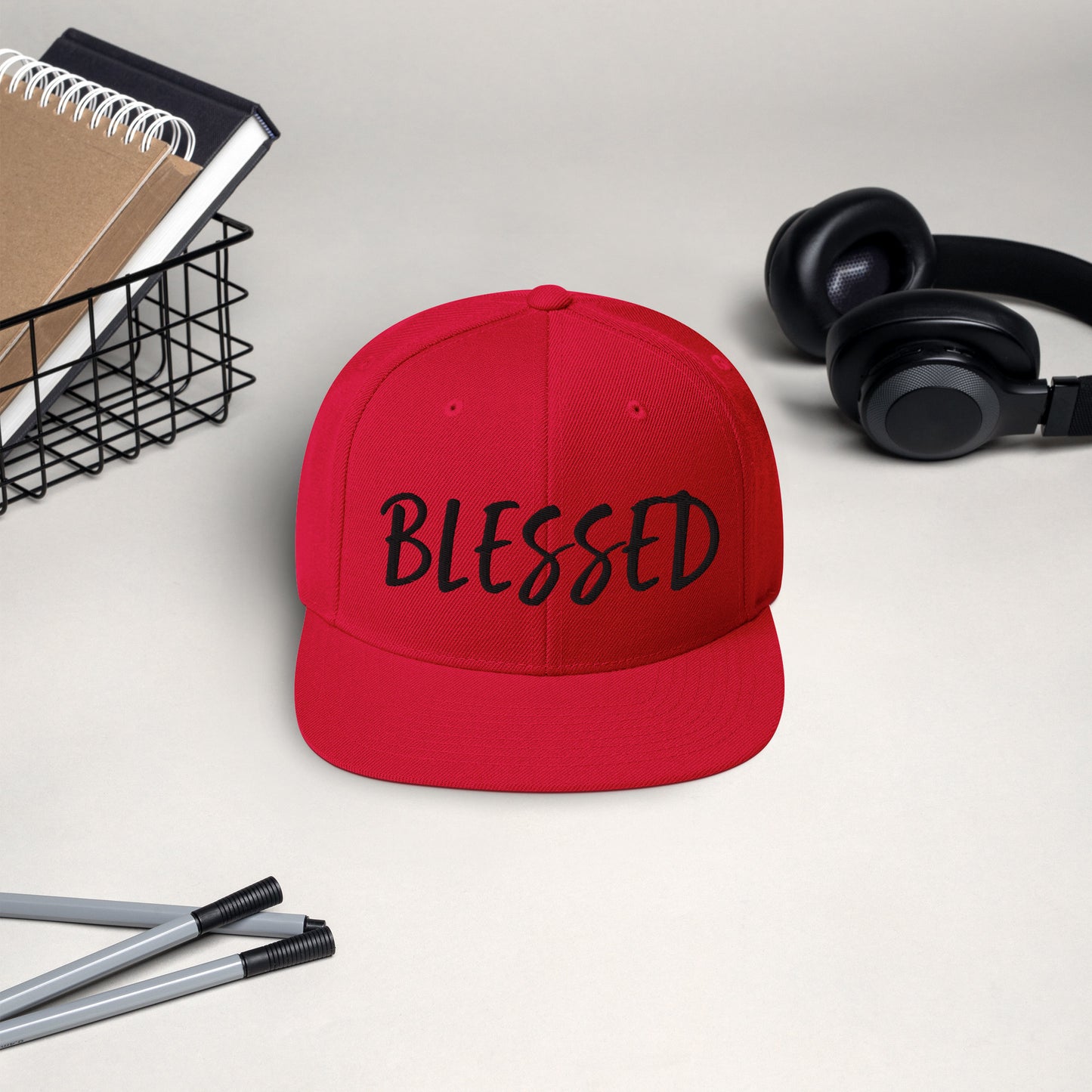 BLESSED BY XCLUSIF POETIX Snapback Hat