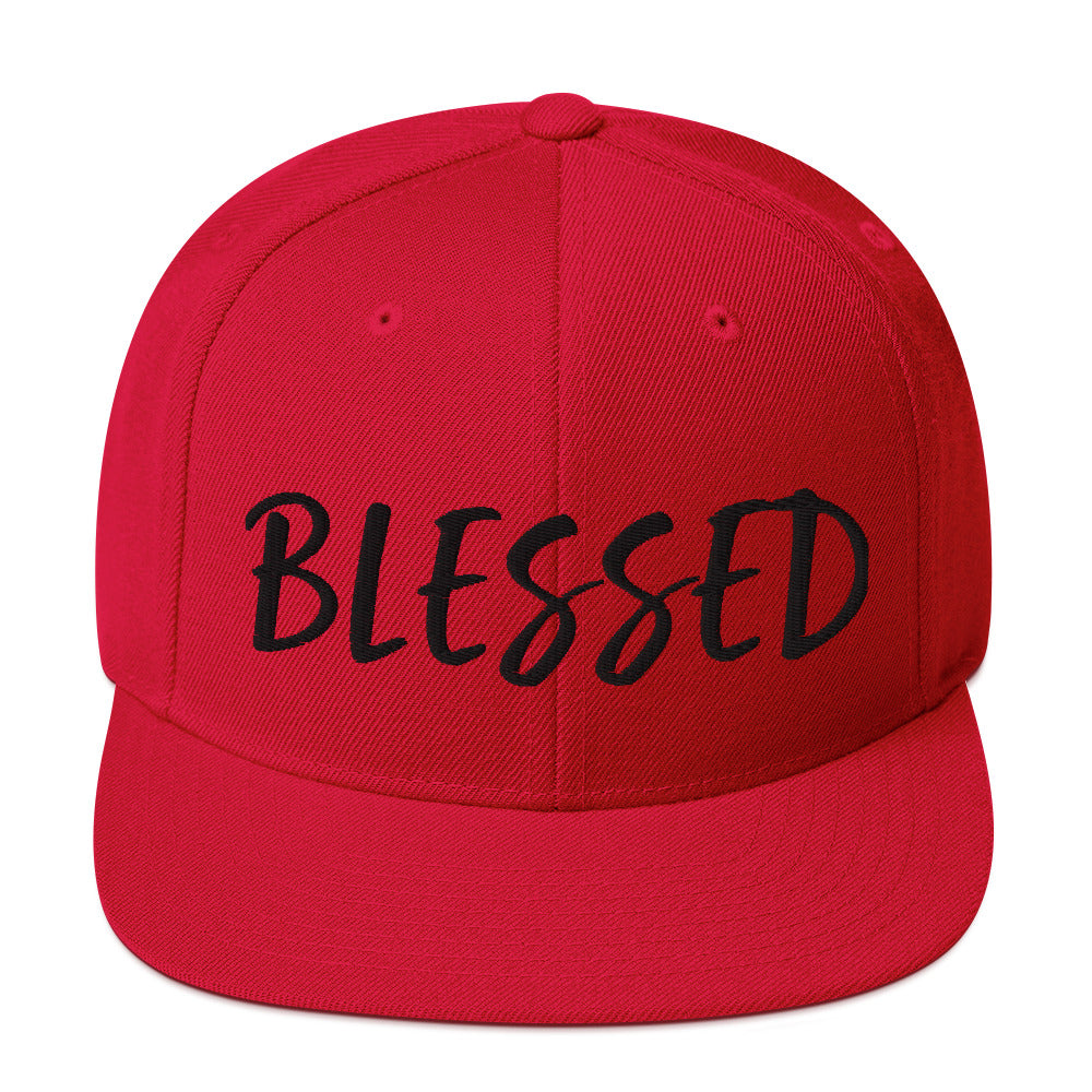 BLESSED BY XCLUSIF POETIX Snapback Hat