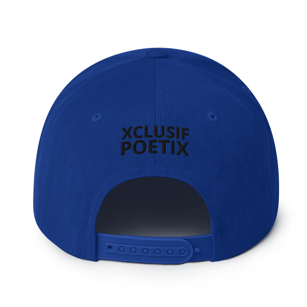 BLESSED BY XCLUSIF POETIX Snapback Hat