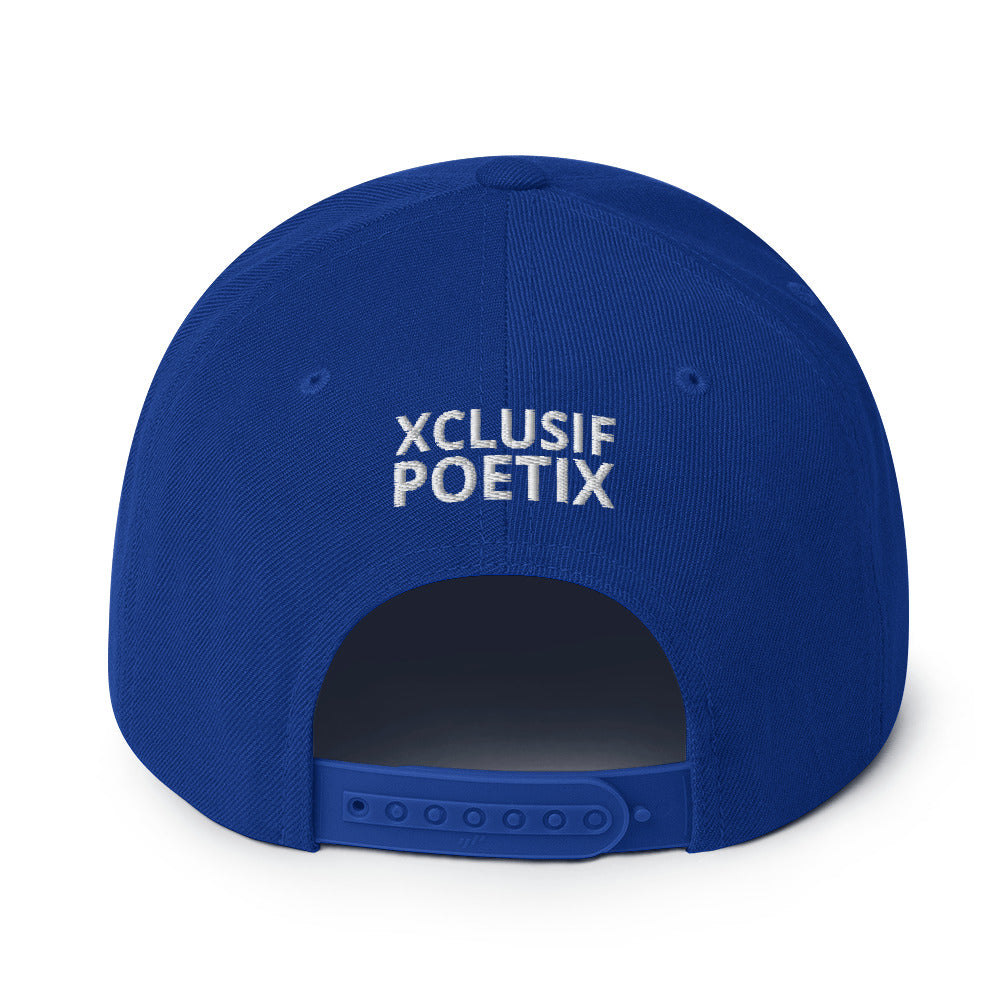 BLESSED BY XCLUSIF POETIX Snapback Hat