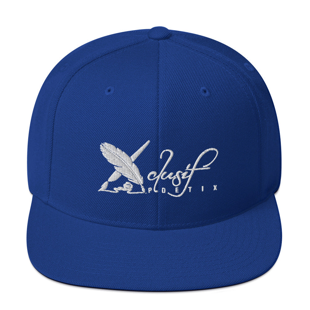 XCLUSIF POETIX WHITE LOGO Snapback Hat