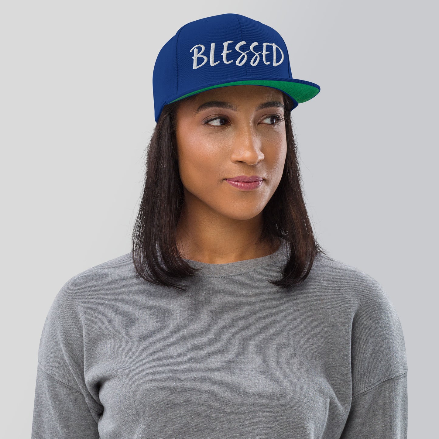 BLESSED BY XCLUSIF POETIX Snapback Hat