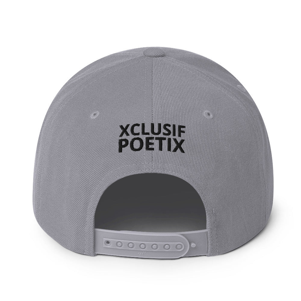 XCLUSIF POETIX WHITE LOGO Snapback Hat