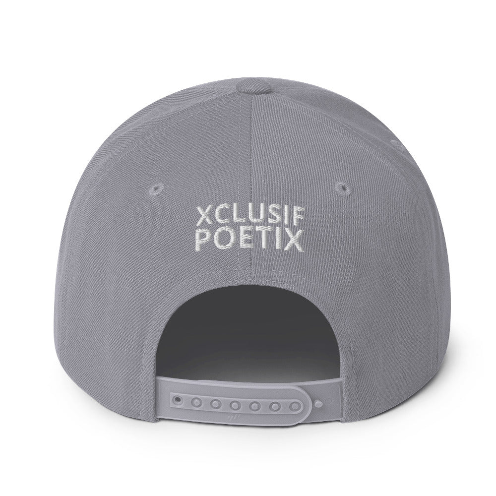 XCLUSIF POETIX WHITE LOGO Snapback Hat