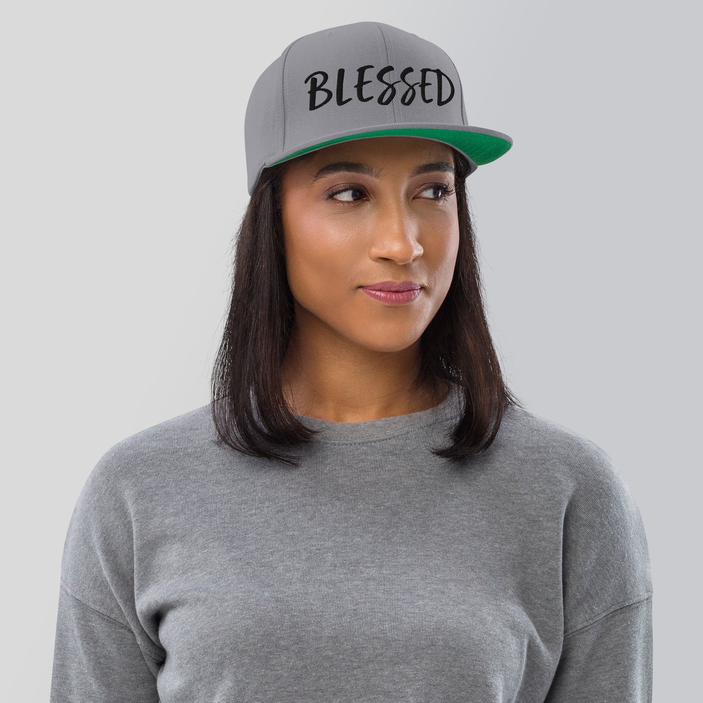 BLESSED BY XCLUSIF POETIX Snapback Hat