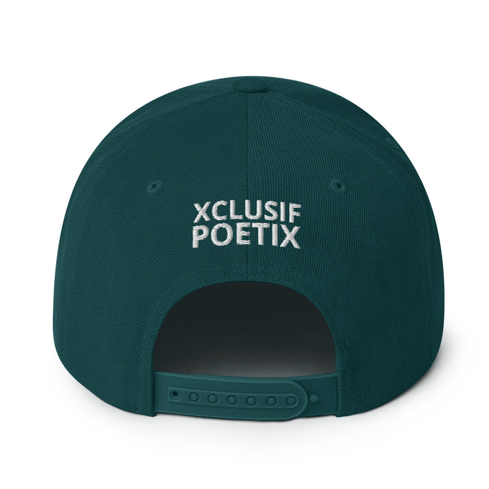 XCLUSIF POETIX WHITE LOGO Snapback Hat