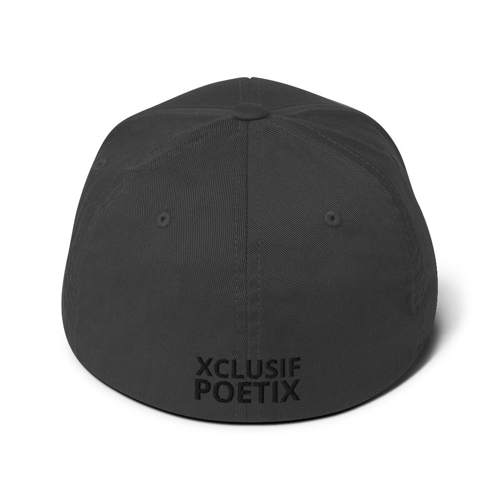 XCLUSIF POETIX BLACK LOGO Fitted Cap