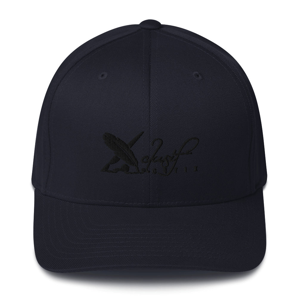 XCLUSIF POETIX BLACK LOGO Fitted Cap